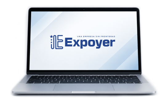 Notebook con el logo de Expoyer